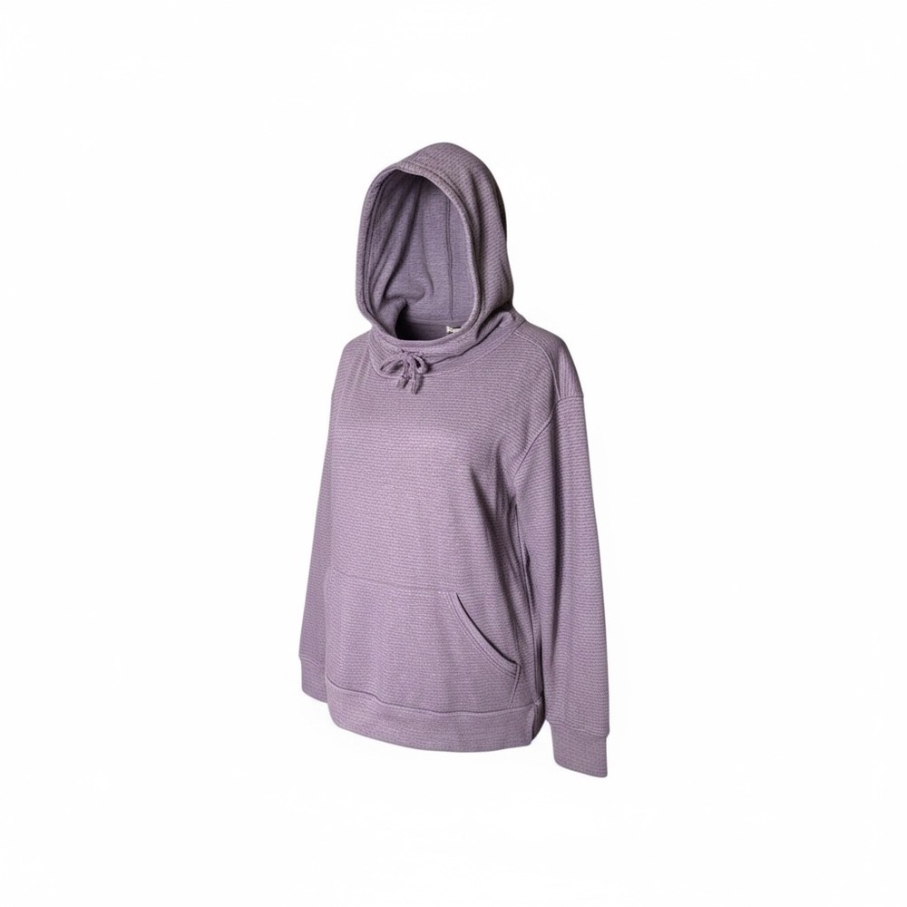 Champion Elite Hoodie Women's Medium Purple Striped Long Sleeve Pullover Sweater
